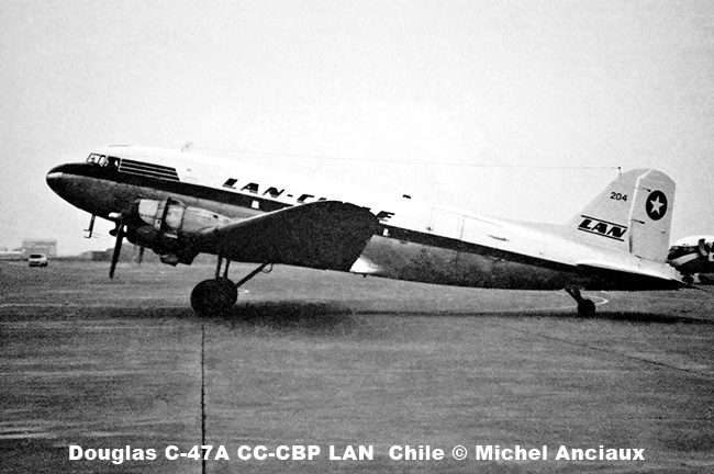 img188 Douglas C-47A CC-CBP LAN Chile © Michel Anciaux
