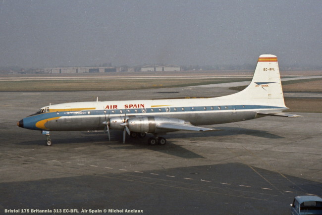 109 Bristol 175 Britannia 313 EC-BFL Air Spain © Michel Anciaux