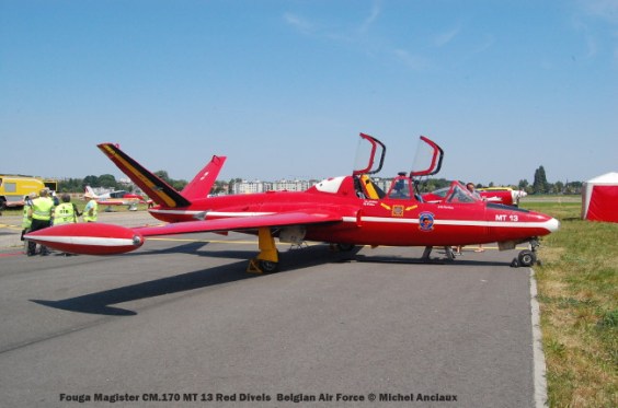 180 Fouga Magister CM.170 MT 13 Red Divels Belgian Air Force © Michel Anciaux