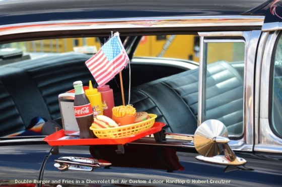 DSC_4632 Double Burger and Fries in a Chevrolet Bel Air Custom 4 door Hardtop © Hubert Creutzer