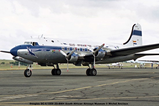 img998 Douglas DC-4-1009 ZS-BMH South African Airways Museum © Michel Anciaux