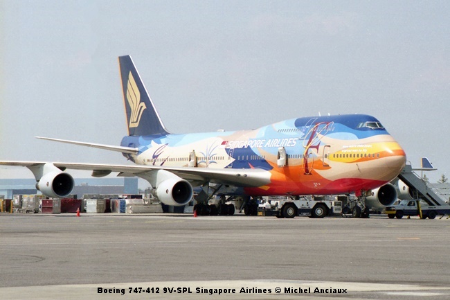 img630 Boeing 747-412 9V-SPL Singapore Airlines © Michel Anciaux