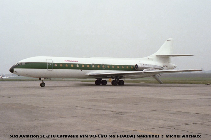 img705 Sud Aviation SE-210 Caravelle VIN 9Q-CRU (ex I-DABA) Nakulines © Michel Anciaux