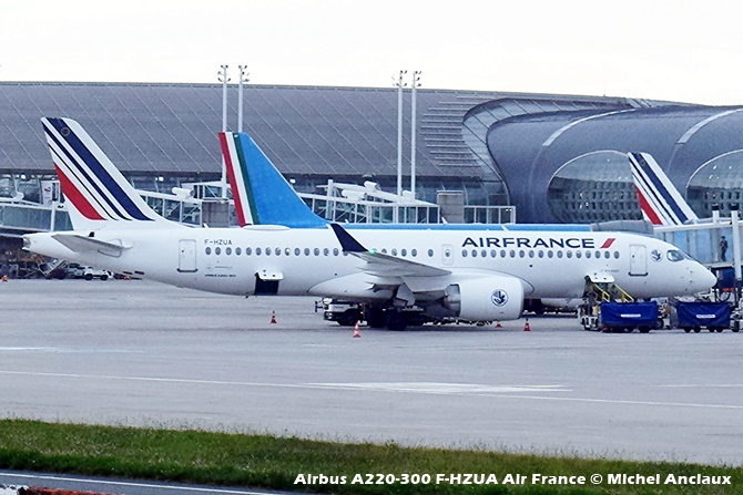 DSC_0221 Airbus A220-300 F-HZUA Air France © Michel Anciaux