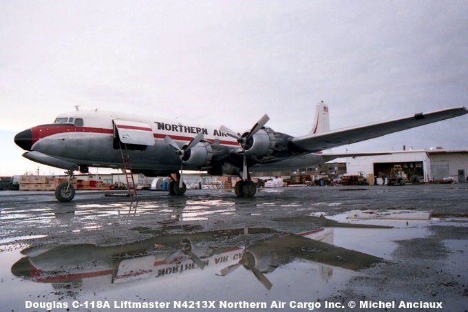 img346 Douglas C-118A Liftmaster N4213X Northern Air Cargo Inc. © Michel Anciaux